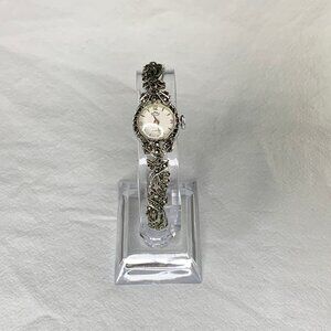 VTG 50s Ritex Swiss Watch Marcasite Silver Plated 17 Jewels Hand Wind Mechanical
